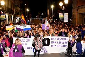Telde se suma a la manifestación por la Igualdad (Foto Antonio Alí y TA)